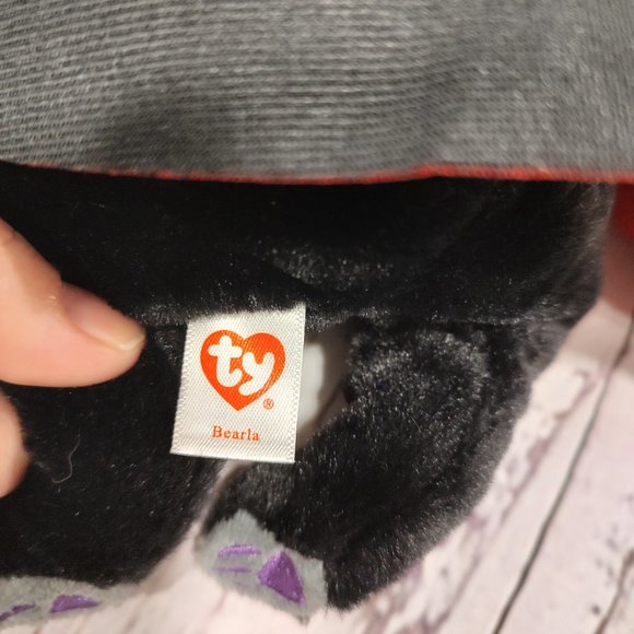 NEW 2022 Ty Beanie Baby Bellies BEARLA the Halloween Vampire Bear (6 Inch) NWT - Picture 4 of 6